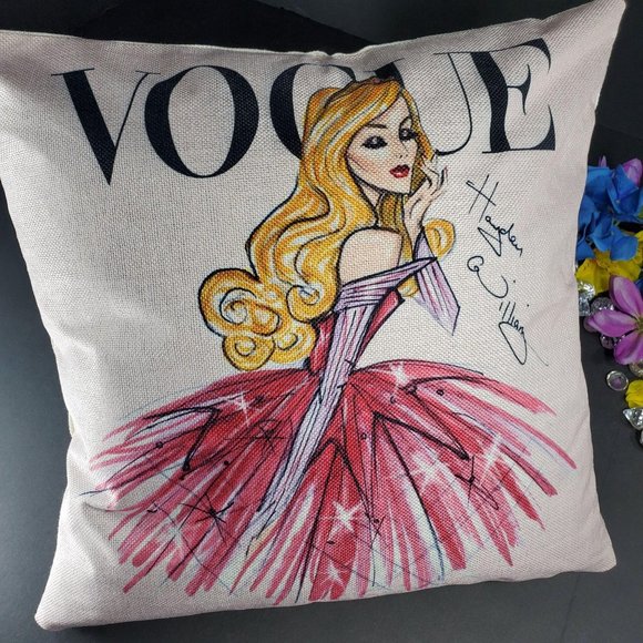 Sleeping Beauty Cushion Cover Princess Aurora Home Decorative Throw Pillowcase - Picture 3 of 10
